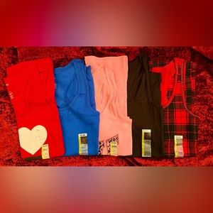 BNWT NOBO No Boundaries 5 Pack Ribbed Tank Tops Size: Large Multiple Colors